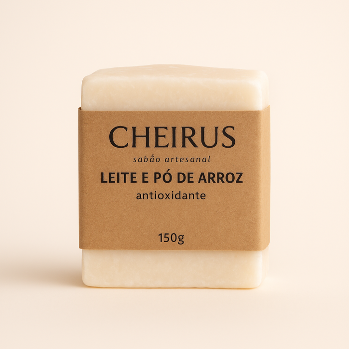 SABONETE LEITE PO ARROZ 100% NAT - Image 1
