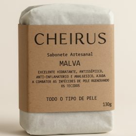 SABONETE DE MALVA 100% NATURAL