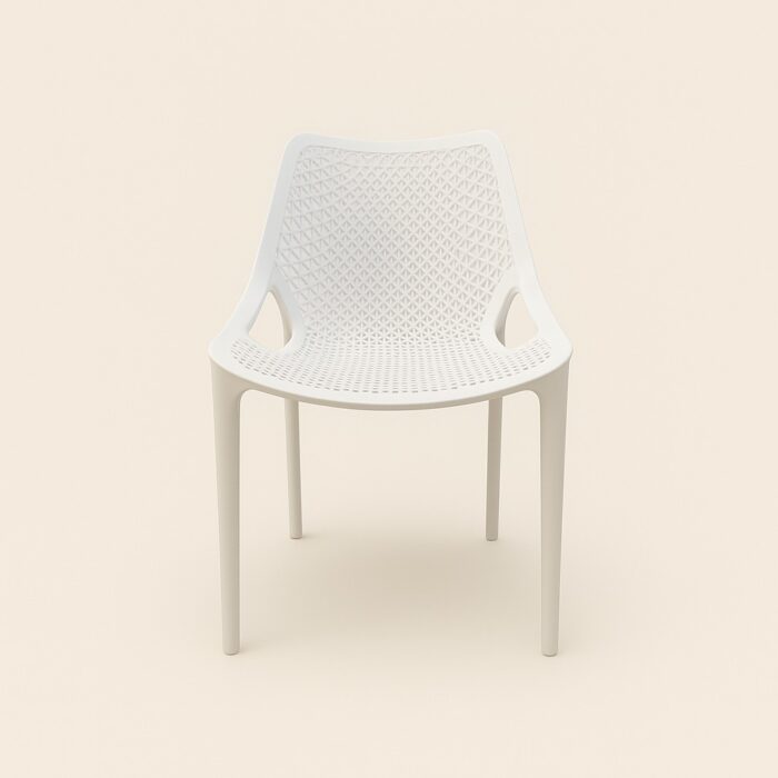 CADEIRA PLASTICA BILROS BRANCO - Image 1