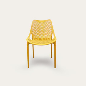 CADEIRA PLASTICA BILROS MOSTARDA