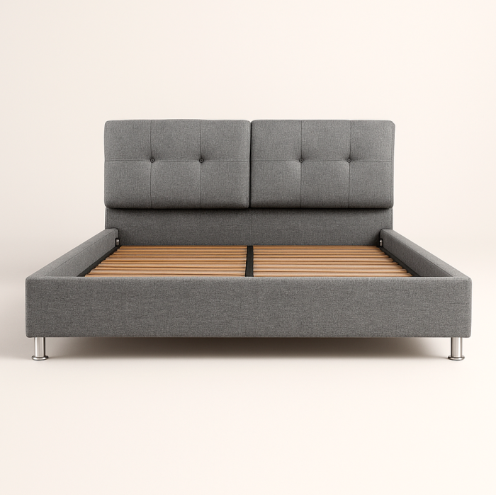 CAMA CINZA ESCURO 180X200 G021-1 - Image 1