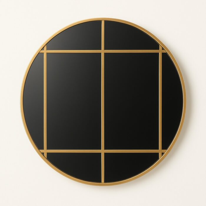 ESPELHO FERRO VIDRO 70X2,5X70 DOURADO - Image 1