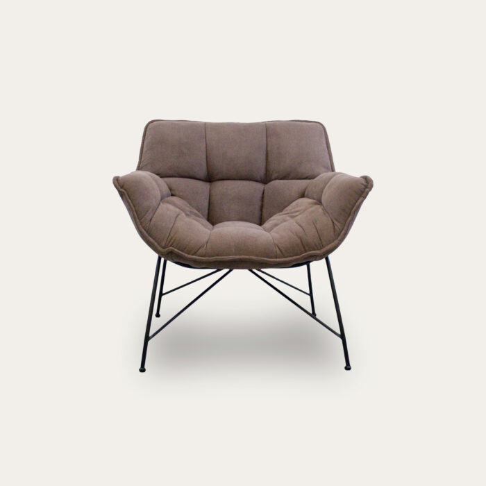 CADEIRAO POLIESTER METAL 80X75X82 CINZEN - Image 1