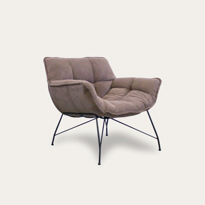 CADEIRAO POLIESTER METAL 80X75X82 CINZEN - Image 2