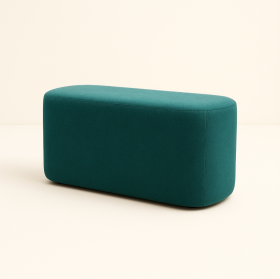 POUF OVAL 45X105 DUBAI DEEP GREEN