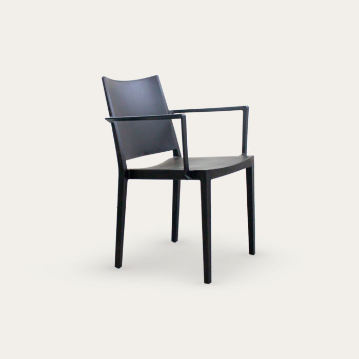 CADEIRA PLAST BRACOS MOSK PRETO - Image 2