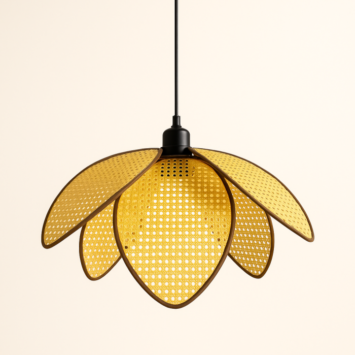 CAND TETO RATAN METAL MARRON 64X64X23 - Image 1