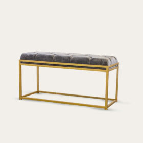 BANQUETA CINZA ESC METAL 100X40X50 - Image 2