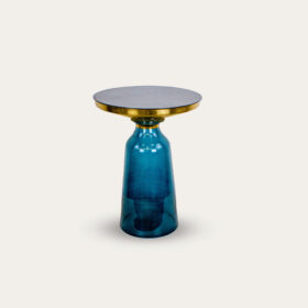 MESA APOIO 37X37X49 VIDRO METAL