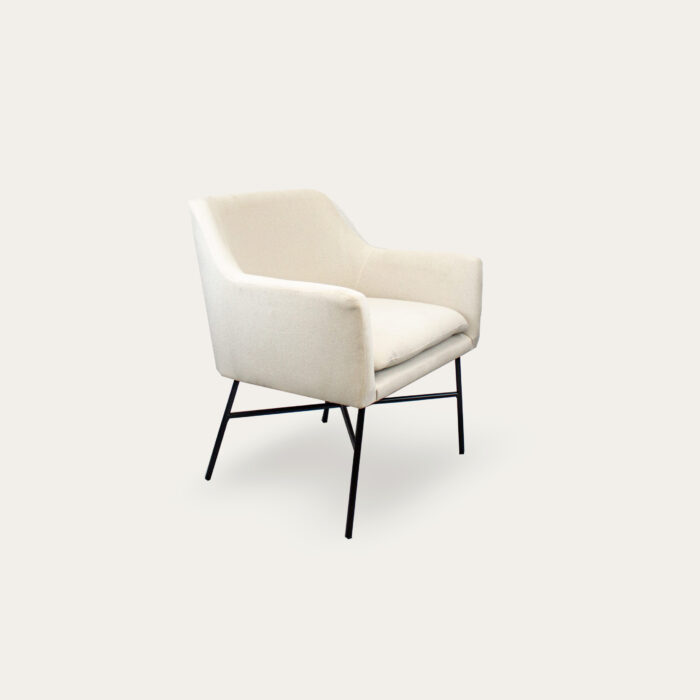 CADEIRAO POLIESTER METAL 66X62X75 BEGE - Image 2