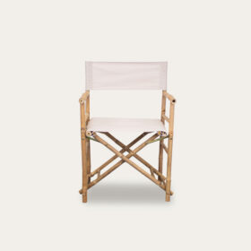CADEIRA DIRETOR BAMBU BRANCA VM4000020