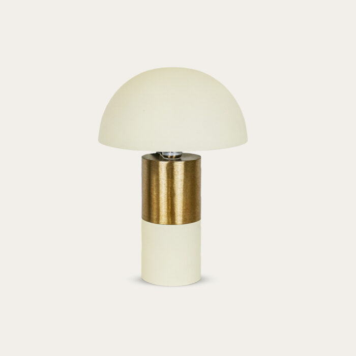 CAND MESA FERRO 31X31X45 COGUMELO CREME - Image 1