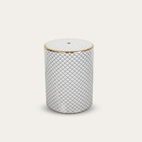 MESA AUXILIAR PORCELANA 33X33X42 BRANCO