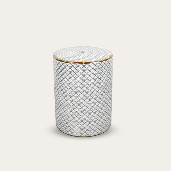MESA AUXILIAR PORCELANA 33X33X42 BRANCO - Image 1