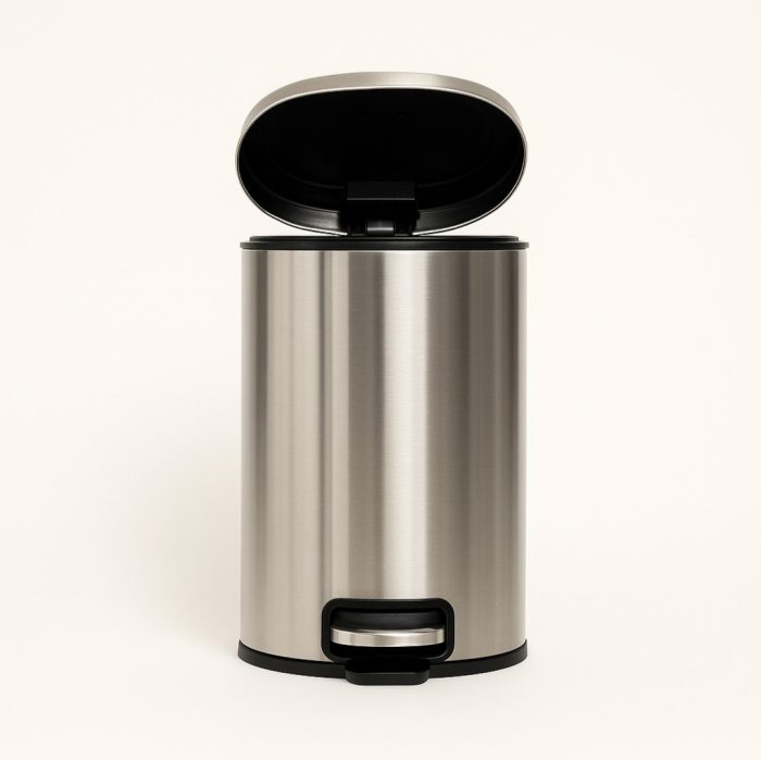 CX LIXO INOX 17X22X26 3L  MATE PRATEADO - Image 2