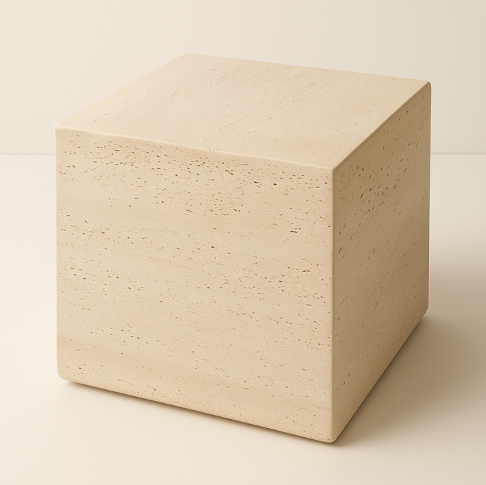 MESA APOIO MAGNESIA 40X40X40 MARMORE - Image 2
