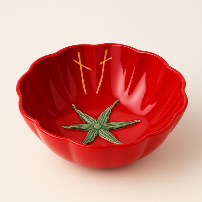SALADEIRA CERAM 28X27,5X10 TOMATE VERM - Image 1
