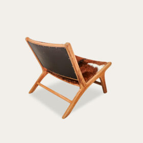 POLTRONA TECA PELE 65X78X68 VACA CAST - Image 2