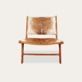 POLTRONA TECA PELE 65X78X68 VACA CAST - Image 4