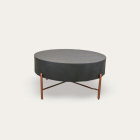 MESA CENTRO MANGA METAL 90X90X45 PRETO