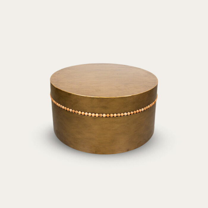 MESA CENTRO METAL 76X76X39 DOURADO - Image 1
