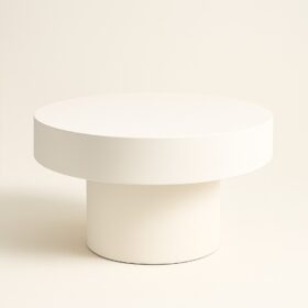 MESA CENTRO PARIS BRANCO 80CM