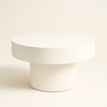 MESA CENTRO PARIS BRANCO 80CM