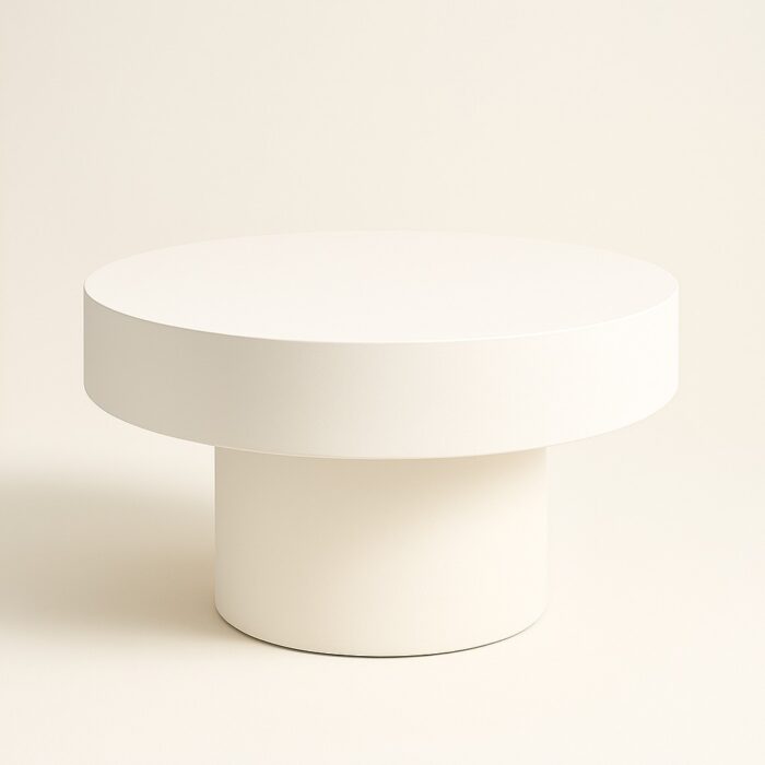 MESA CENTRO PARIS BRANCO 80CM - Image 1