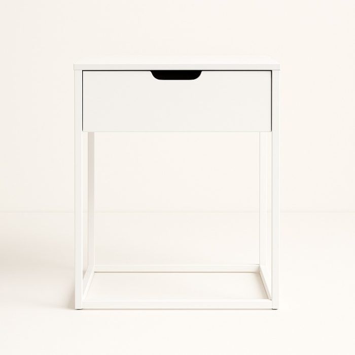 MESA AUXILIAR 1 CX BRANCO - Image 1