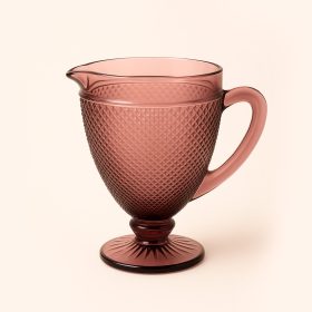 JARRO 1100ML VIDRO GRAVADO ROSA