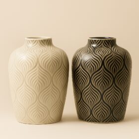 JARRO PORCELANA 16X16X26 2 MOD - Image 2