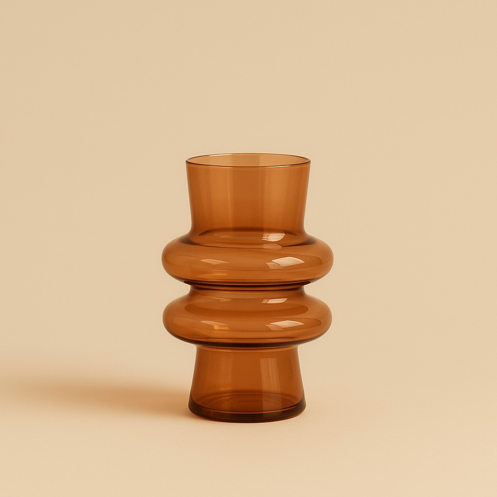 9128369 JARRO VIDRO 115X115X195 AMBAR - Image 1