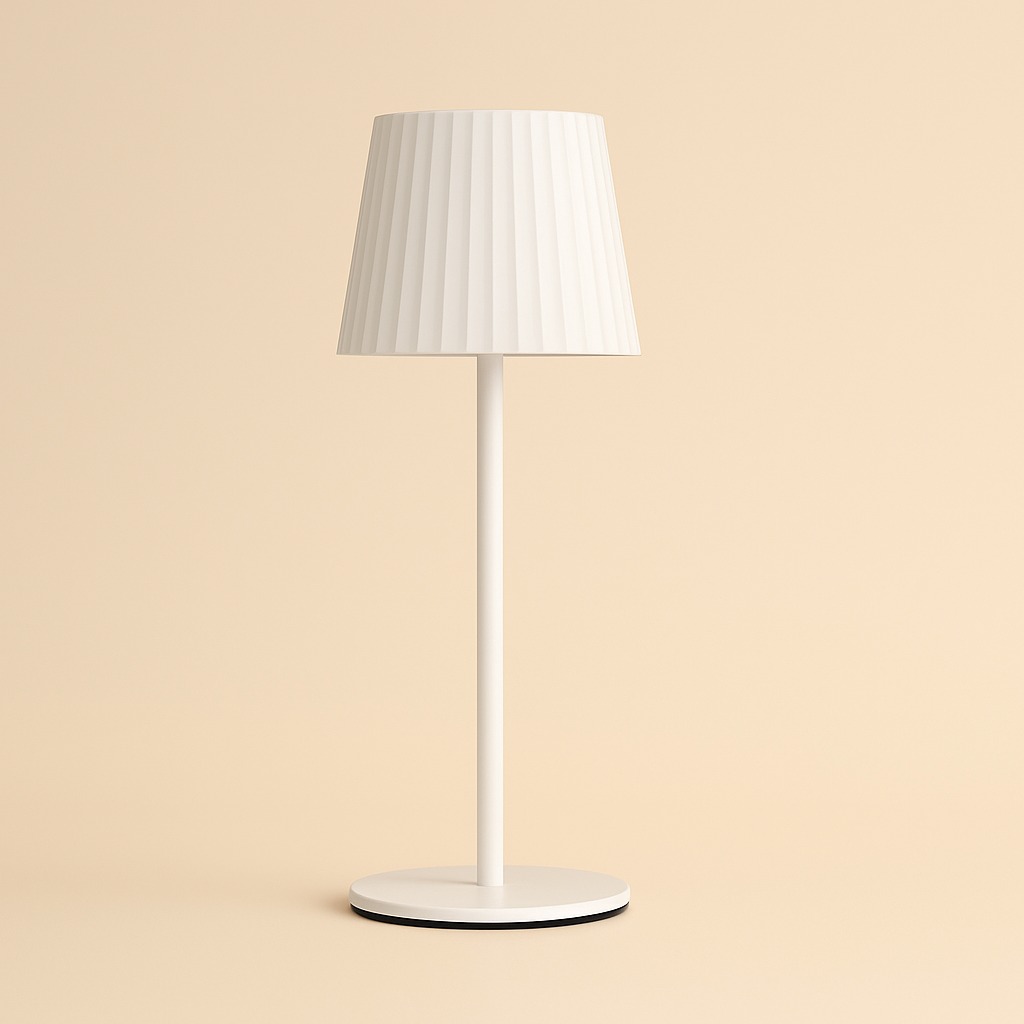 9130420 CANDEEIRO DE MESA LED 90X90X275MM BRANCO - Image 1